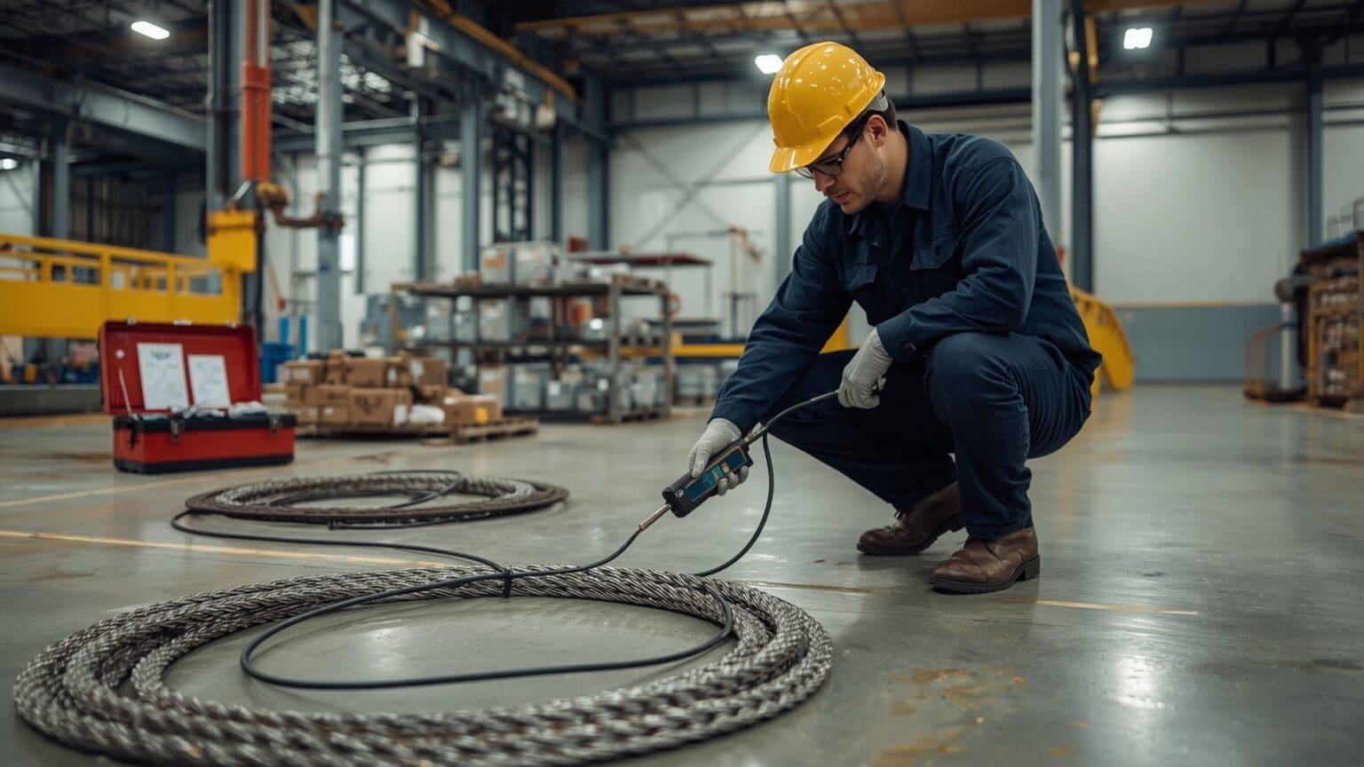 Magnetic Rope Testing Vs Vision Testing Wire Rope NDT Inspection Methods: Electromagnetic, Ultrasonic, and ...