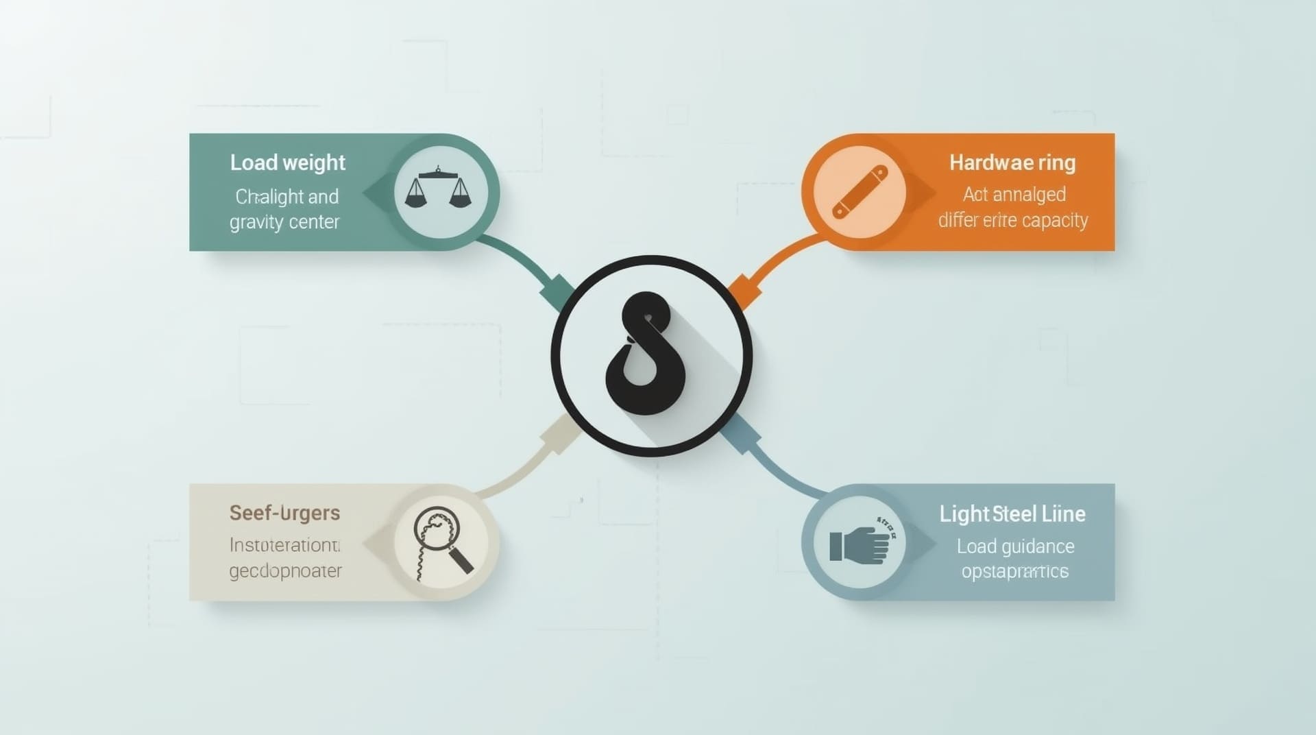 Infographic showing five core knowledge skill areas required for a qualified rigger
